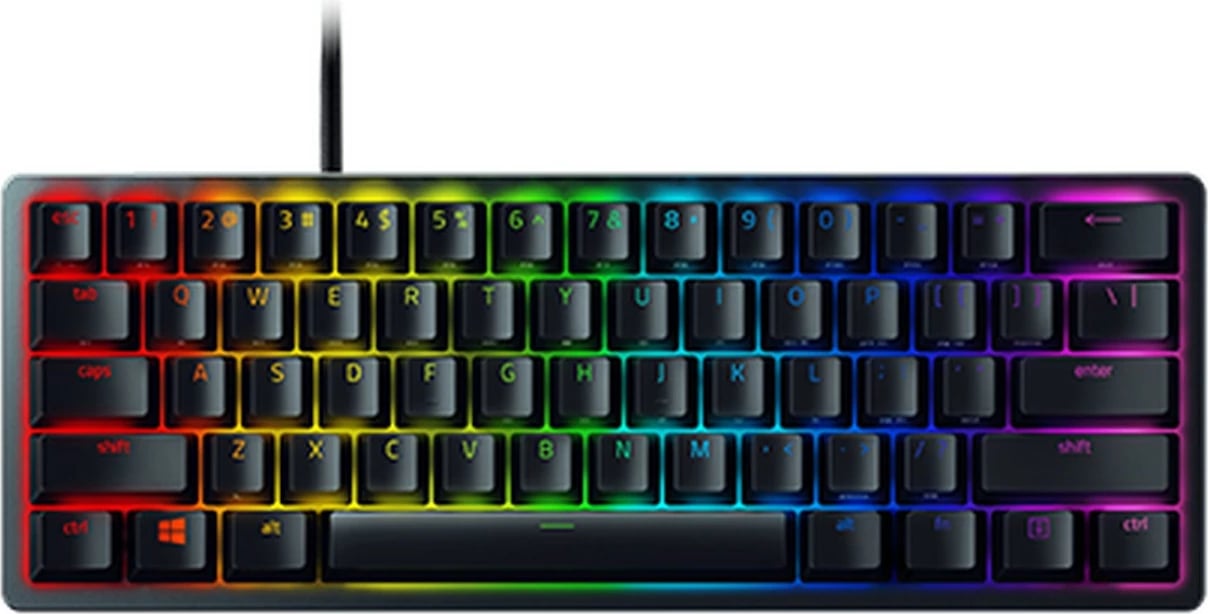 Tastierë Razer Huntsman Mini, DE-Layout, Razer Linear Optical (Red), e zezë