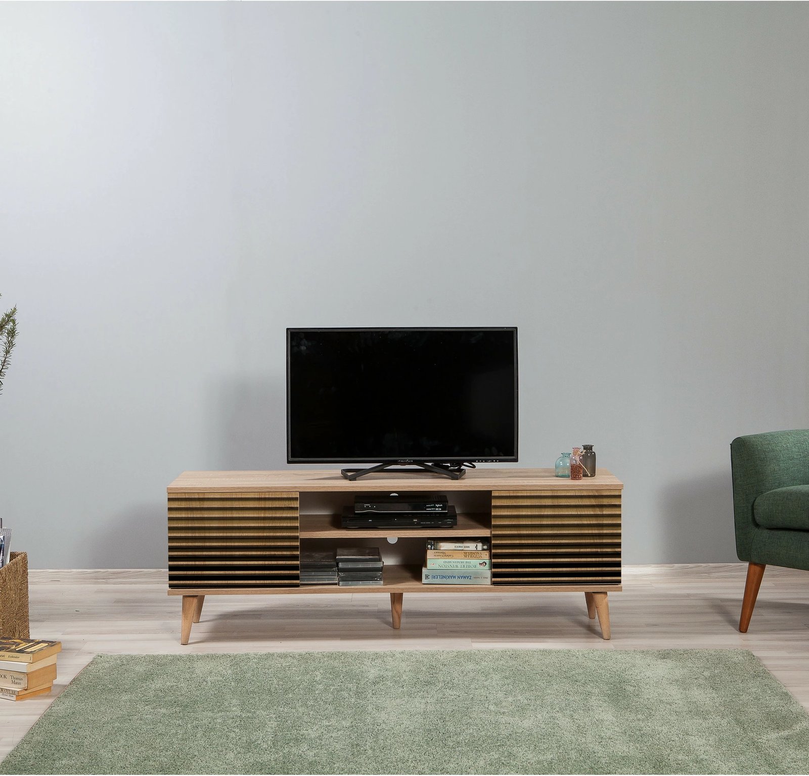 Komodë për TV, Truva-220, ngjyrë lisi Sonoma