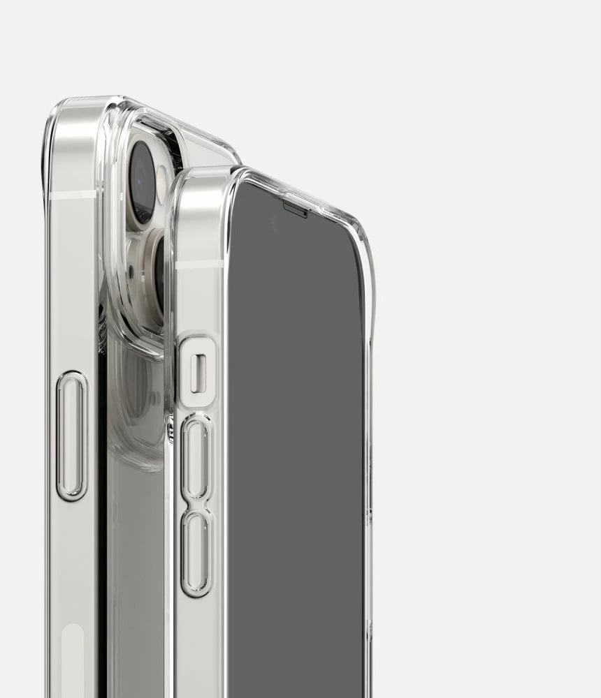 Mbështjellës Ringke Air për iPhone 14 Max, ultra i hollë TPU gel me Dot Matrix dhe vrima për litar, transparent