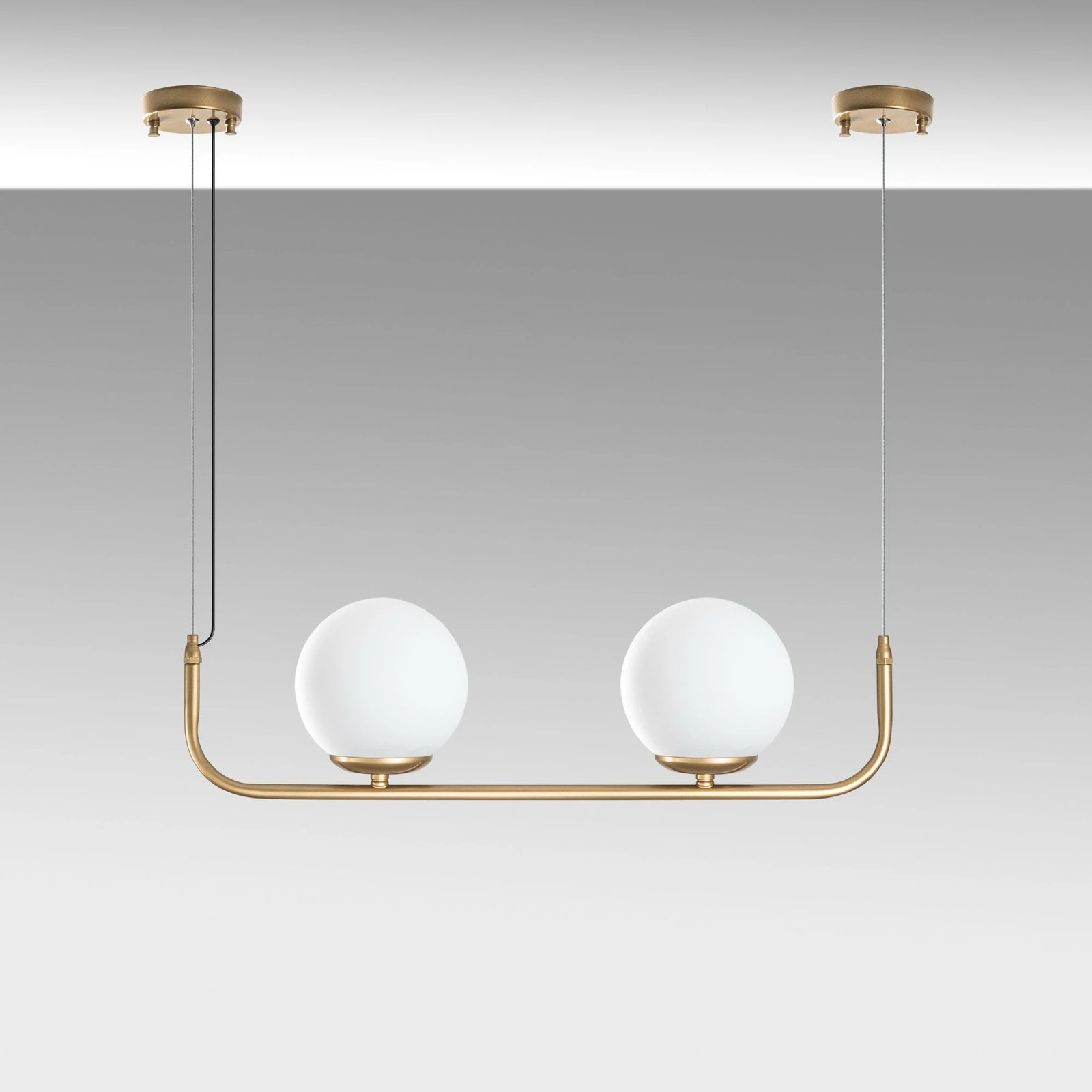 Llambë tavani Opviq Faruk - 13711, trup metalik, ngjyrë ari