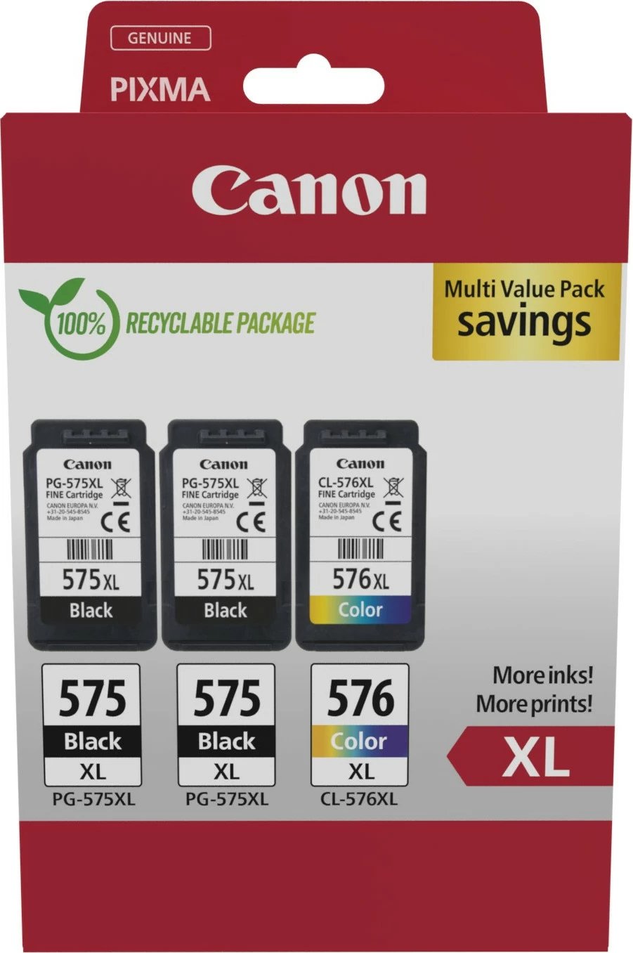 Toner Canon 5437C004, High (XL) Yield, 3 copë, Pako vlerë Toner Canon 5437C004, High (XL) Yield, 3 copë, Pako vlerë