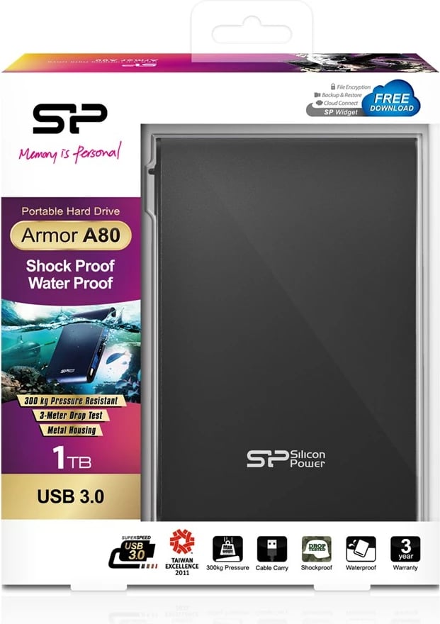 Disk HDD Silicon Power Armor A80, 1TB, i zi