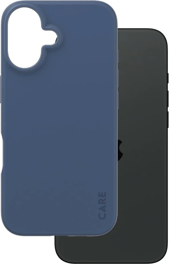 Mbështjellës PanzerGlass CARE Case Fashion Blue për iPhone 16, silikon, blu