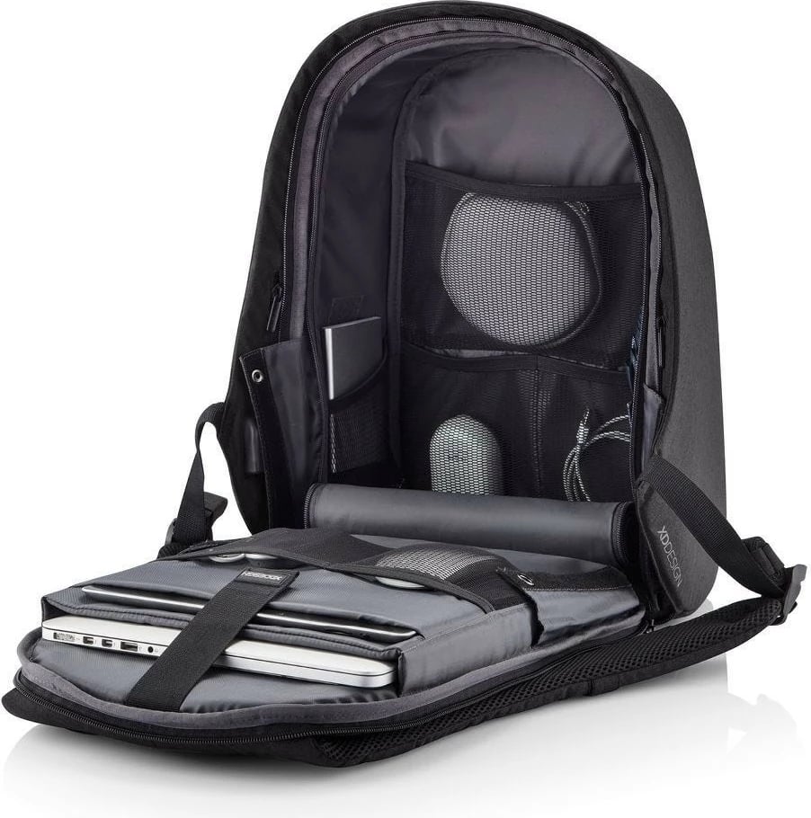 Çantë shpine anti-vjedhje XD DESIGN BOBBY HERO XL, 20L, për laptop 17", e zezë Çantë shpine anti-vjedhje XD DESIGN BOBBY HERO XL, 20L, për laptop 17", e zezë