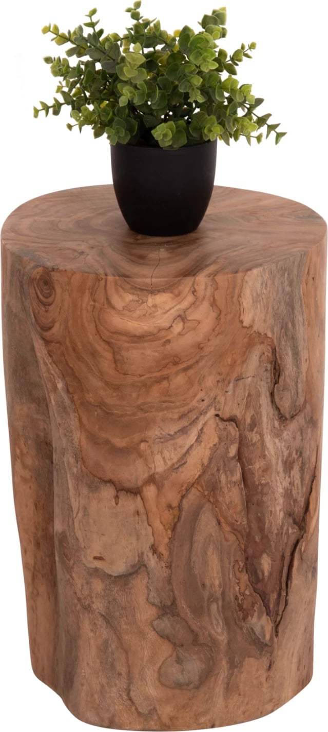 Tavolinë ndihmëse/ulëse TRONCO, dru tik, ngjyrë natyrale, FH9374.21, 30x45cm