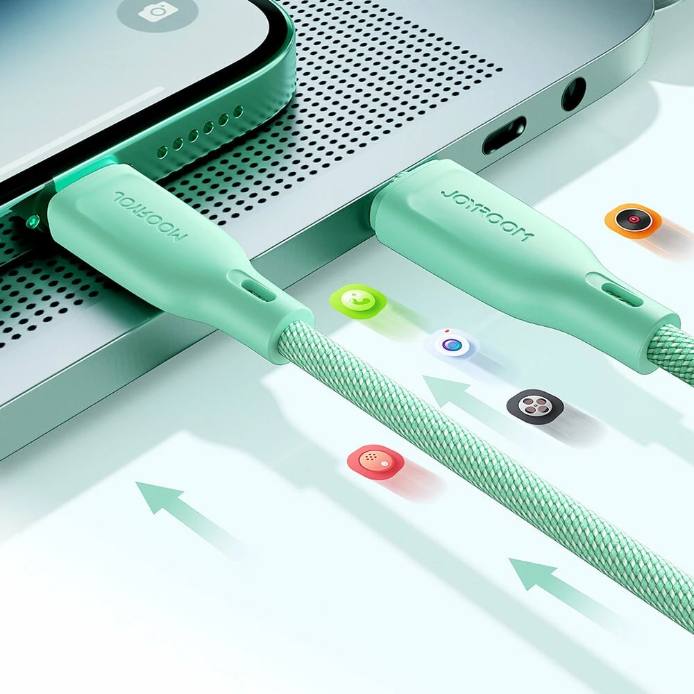 Kabllo USB-C/USB-C Joyroom Multi-Color Series S-A34, 1m, 60W, Rozë
