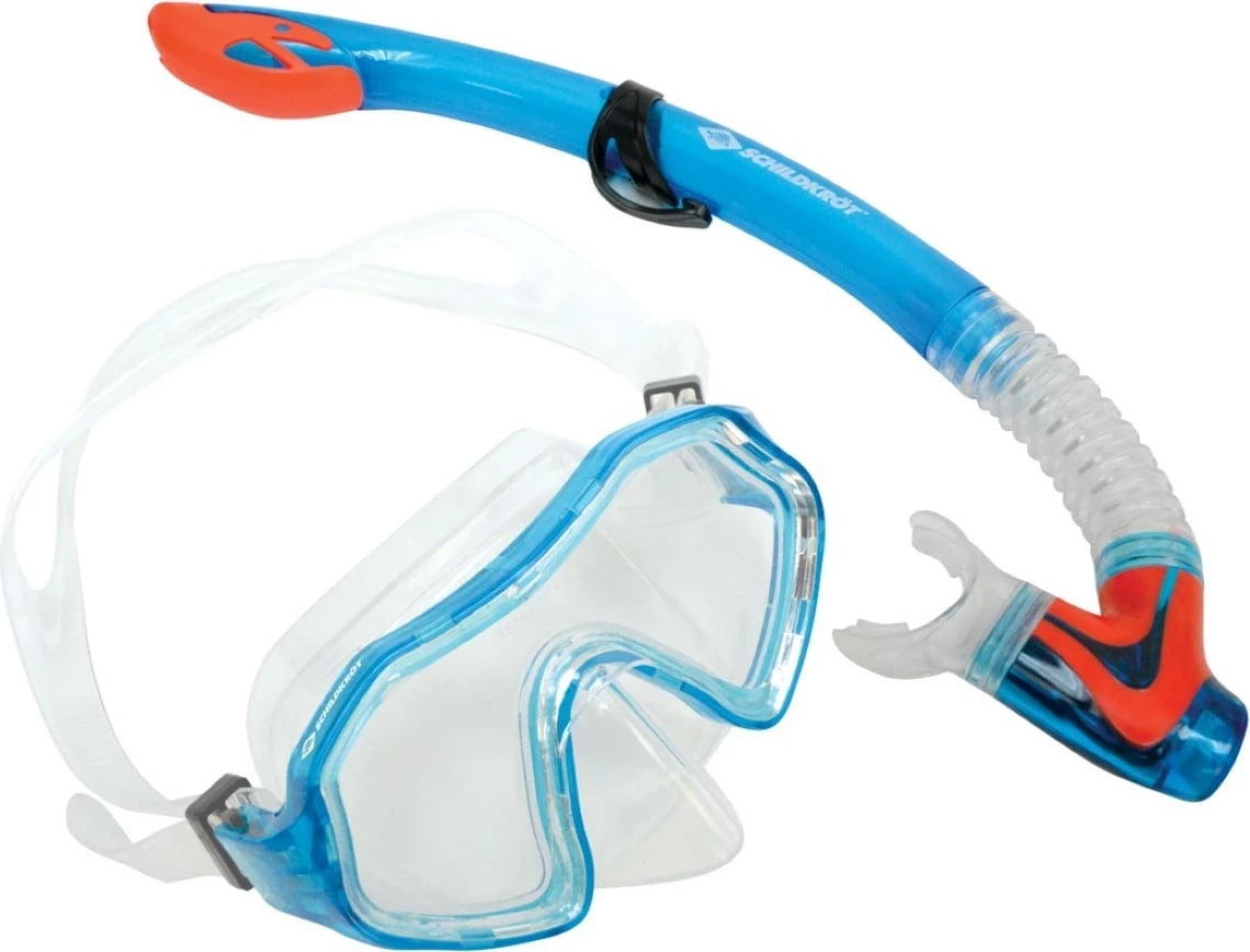 Set snorkeling Schildkröt Funsports Barbados për fëmijë, Blu