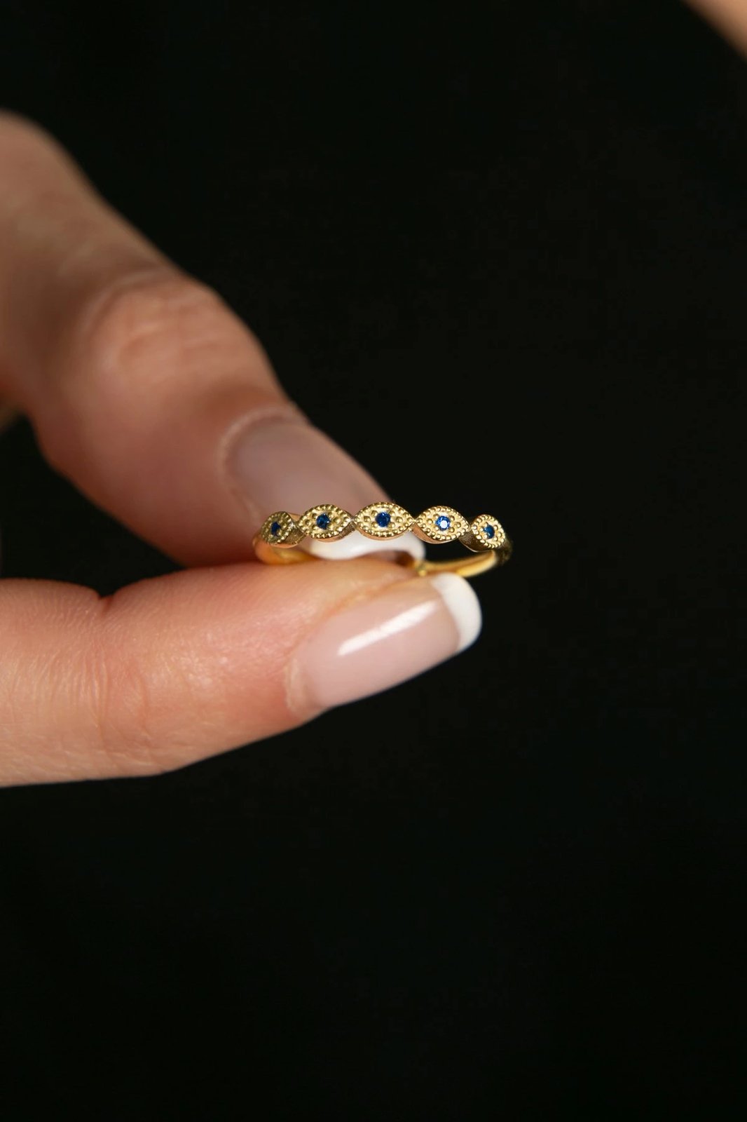 Unazë argjendi Elika, ngjyrë ari, FA182802