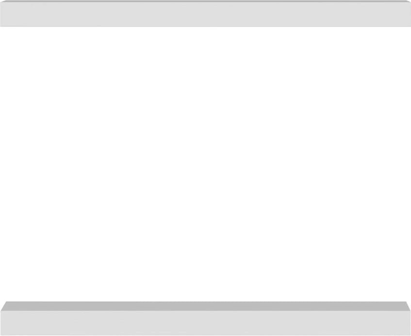 Raft muri, ngjyrë e bardhë, Skye Decor Gizli2 60