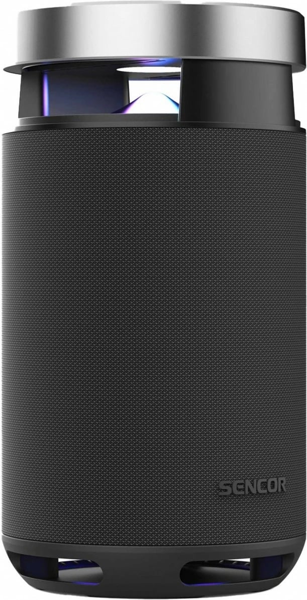 Altoparlant Bluetooth, Sencor, Resonex Lounge, 130W, TWS, LED, IPX5, e zezë/argjendtë