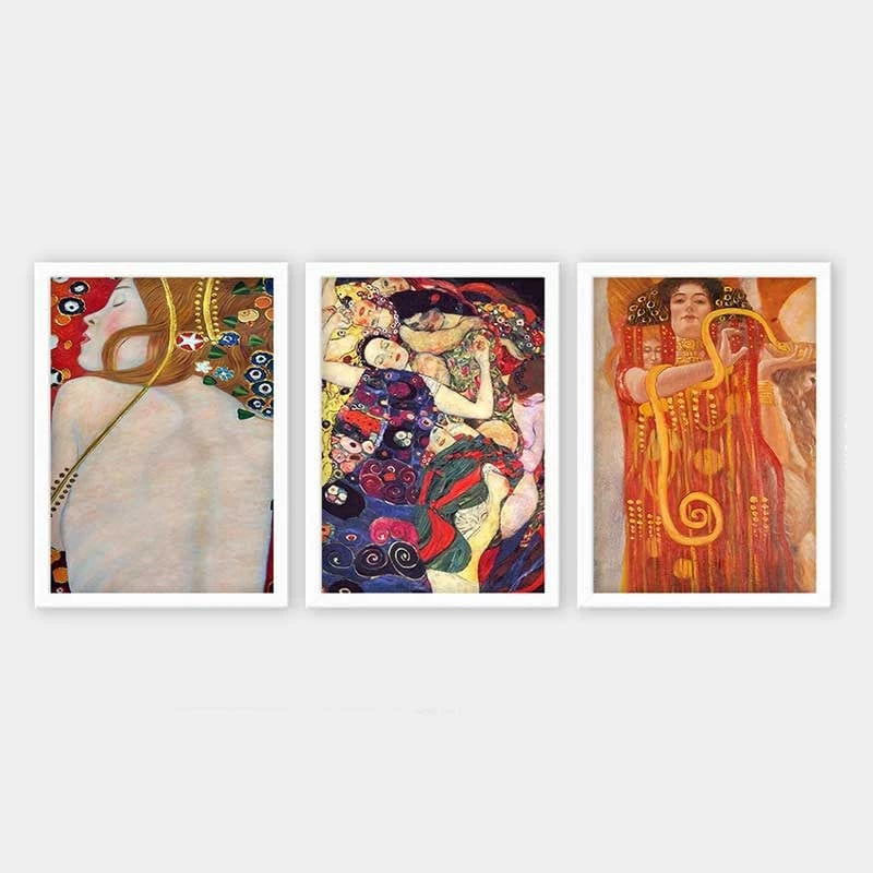 Pikturë dekorative me kornizë (3 copë), Wallity, 3BC_UN987528_3545