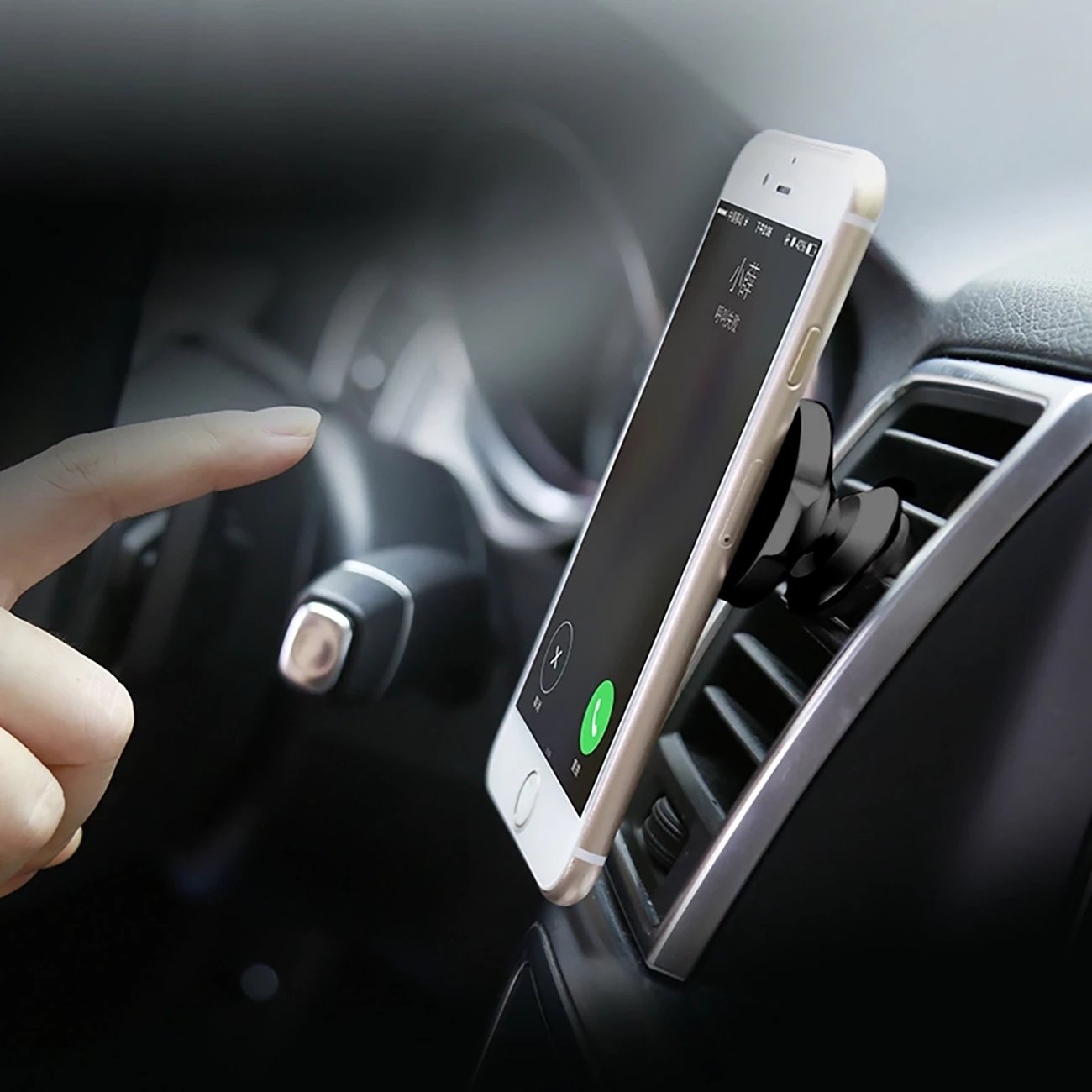 Mbështjellës magnetik për veturë Baseus Small Ears SUER-A01, për ajrosje, i zi