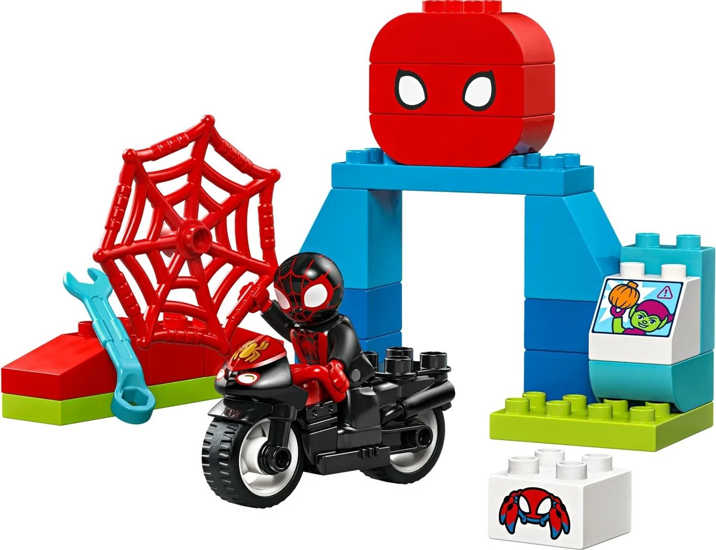 Lodra ndërtimi LEGO DUPLO 10424 Spin's Motorcycle Adventure