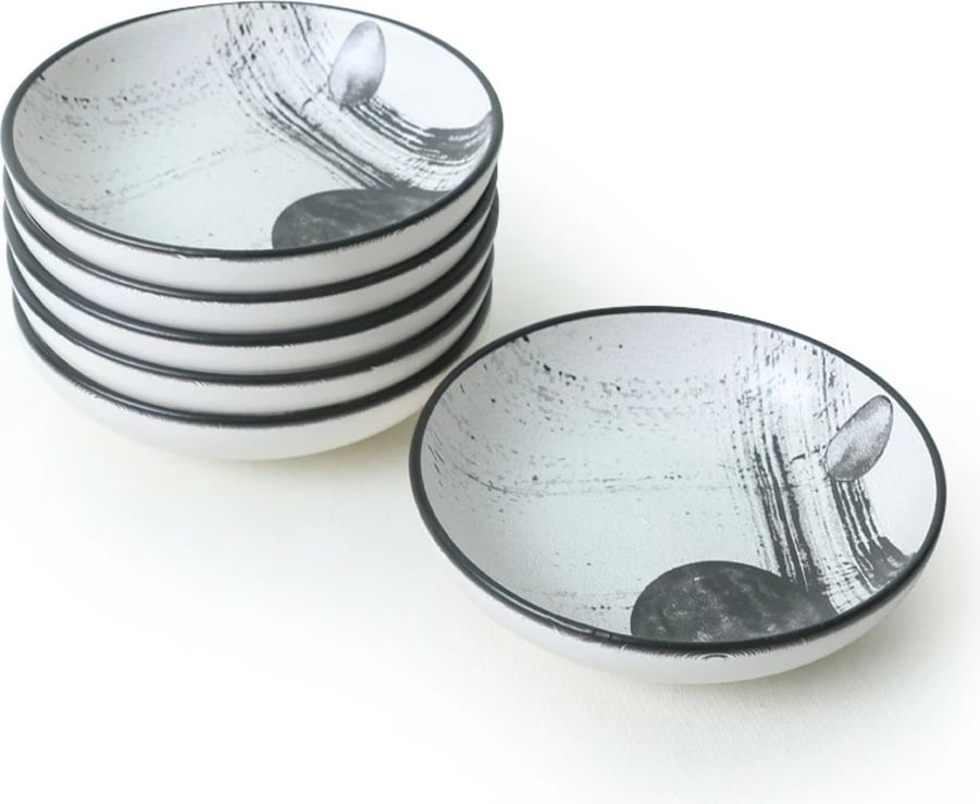 Set tasash për salcë (6 copë), Hermia Concept, X00017451, ngjyrë e bardhë mat