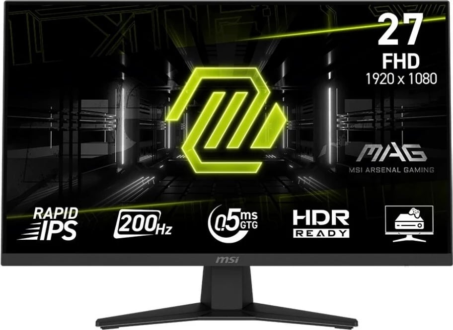 Monitor MSI MAG 274F, 27 inch, Rapid IPS, 200Hz, Full HD, i zi