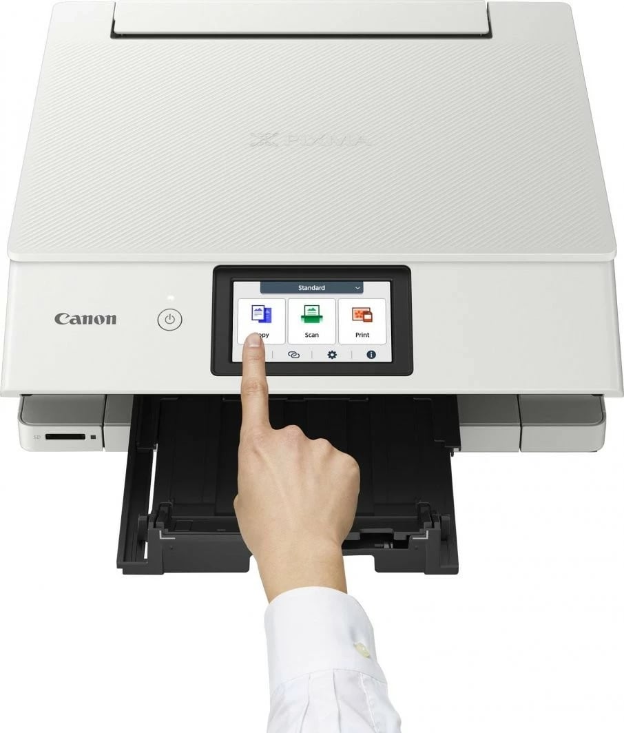 Printer Canon PIXMA TS8751, multifunksional, inkjet, Wi-Fi, bardhë
