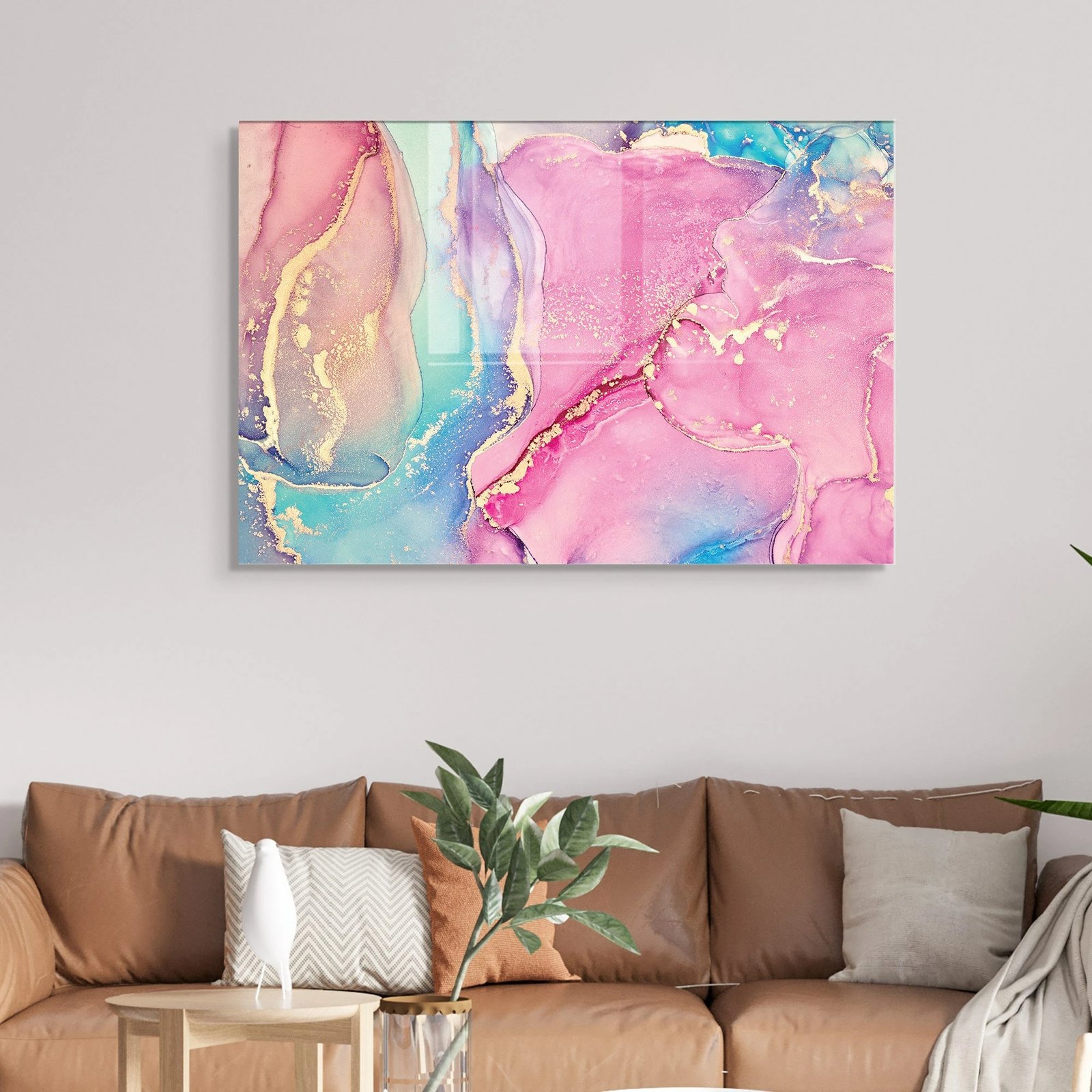 Pikturë dekorative prej xhami të temperuar, shumëngjyrëshe, Wallity 2067, 70x100cm