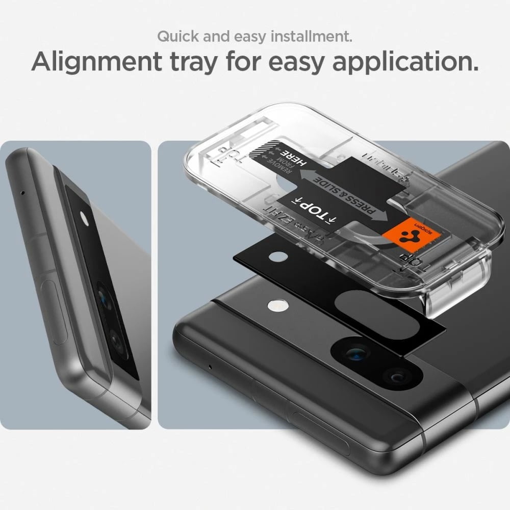 Mbrojtës xhami për kamerë Spigen Glas.tR EZ Fit Optik, për Google Pixel 7a, 2 copë, Zi Mbrojtës xhami për kamerë Spigen Glas.tR EZ Fit Optik, për Google Pixel 7a, 2 copë, Zi