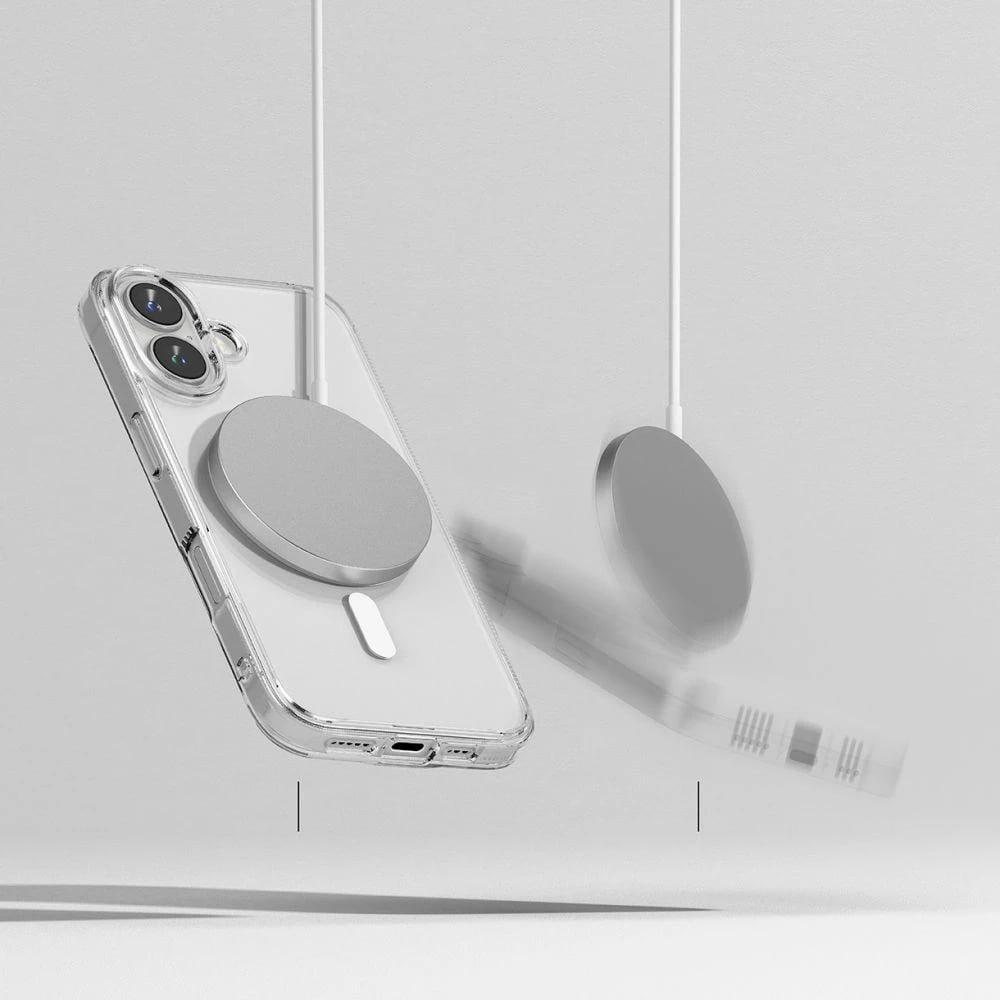 Mbështjellës Ringke Fusion MagSafe për iPhone 16, Transparent