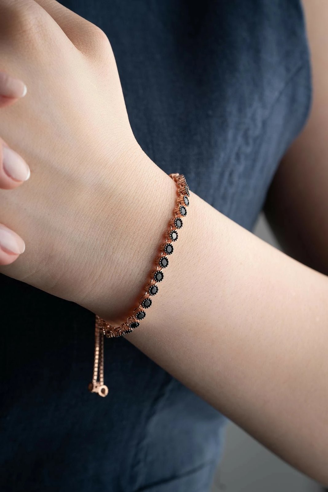 Byzylyk argjendi, ngjyrë rozë e zezë, Jumeon, NRZ999428