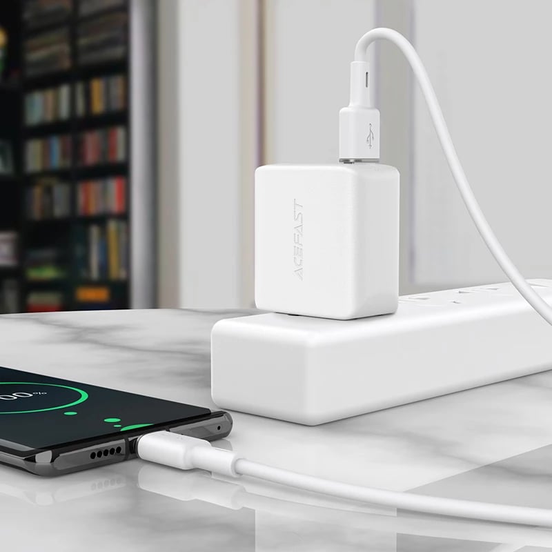 Kabllo Acefast C2-04, USB në USB Type-C, 1.2m, 3A, e zezë