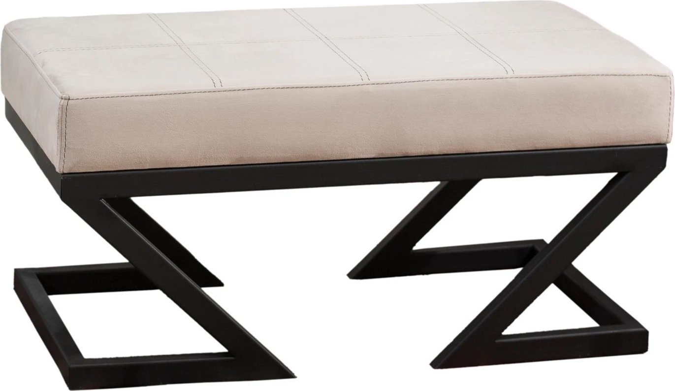 Puf Abay, kadife bezhë, Atelier del Sofa