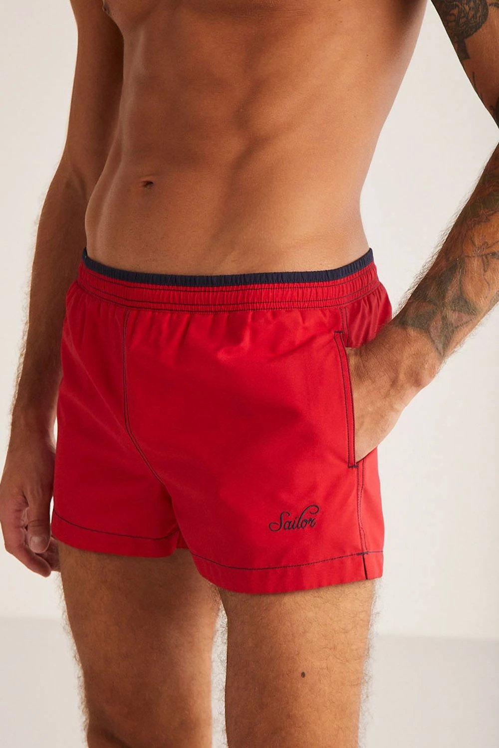 Rroba banje për meshkuj, ngjyrë e kuqe, Jumeon, Endy