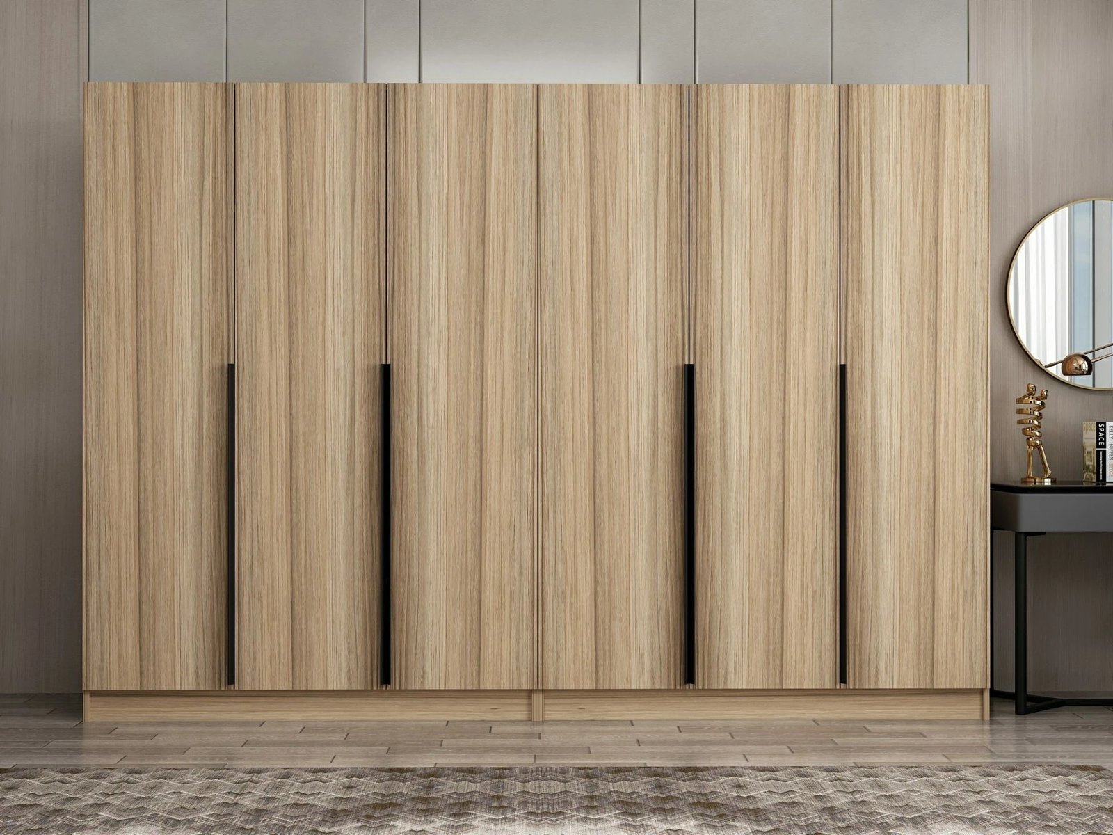 Dollap për dhomë gjumi, ngjyrë lisi, Skye Decor Kale Plus - 7797