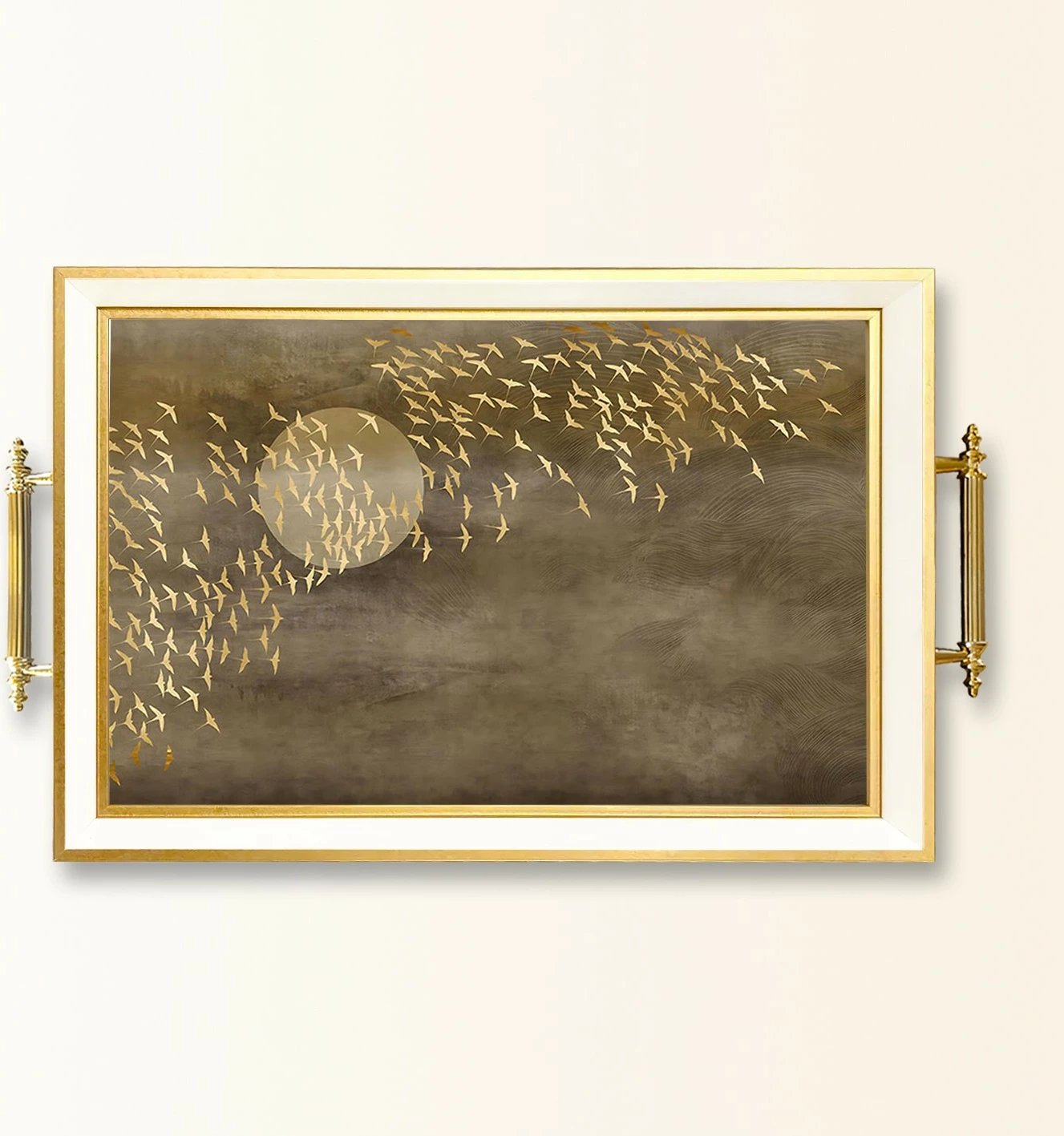 Tabaka xhami, dizajn elegant, shumëngjyrëshe, TPB9818 Tabaka xhami, dizajn elegant, shumëngjyrëshe, TPB9818