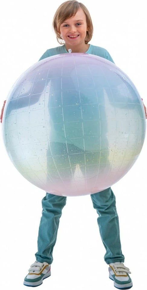 Top lodër Epee Mega Bubble Geometric Cosmic 1, plastik, 80 cm, vjollcë