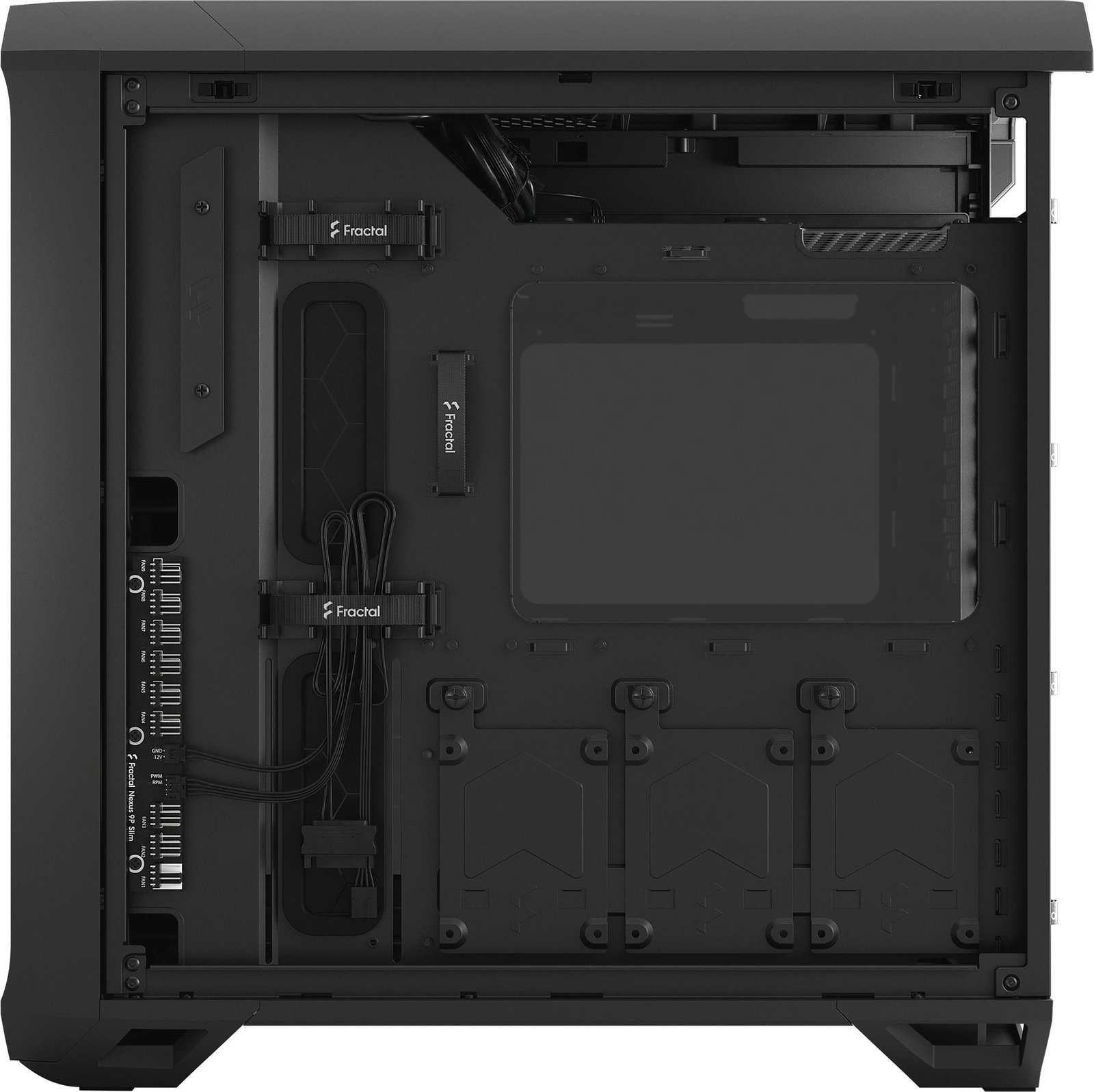 Kasë Fractal Design Torrent Compact, Tower, ATX/EATX/micro ATX/Mini-ITX, xham i temperuar, e zezë Kasë Fractal Design Torrent Compact, Tower, ATX/EATX/micro ATX/Mini-ITX, xham i temperuar, e zezë