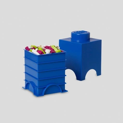 Kuti magazinimi LEGO Room Copenhagen Storage Brick 1, kaltër