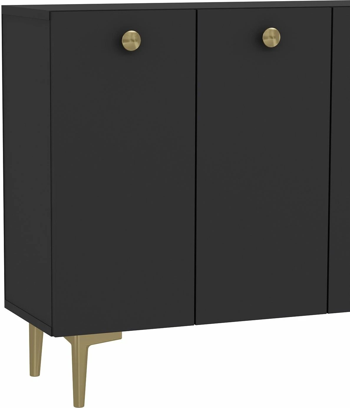 Konsol Skye Decor, ngjyrë antracit dhe ari, Betty