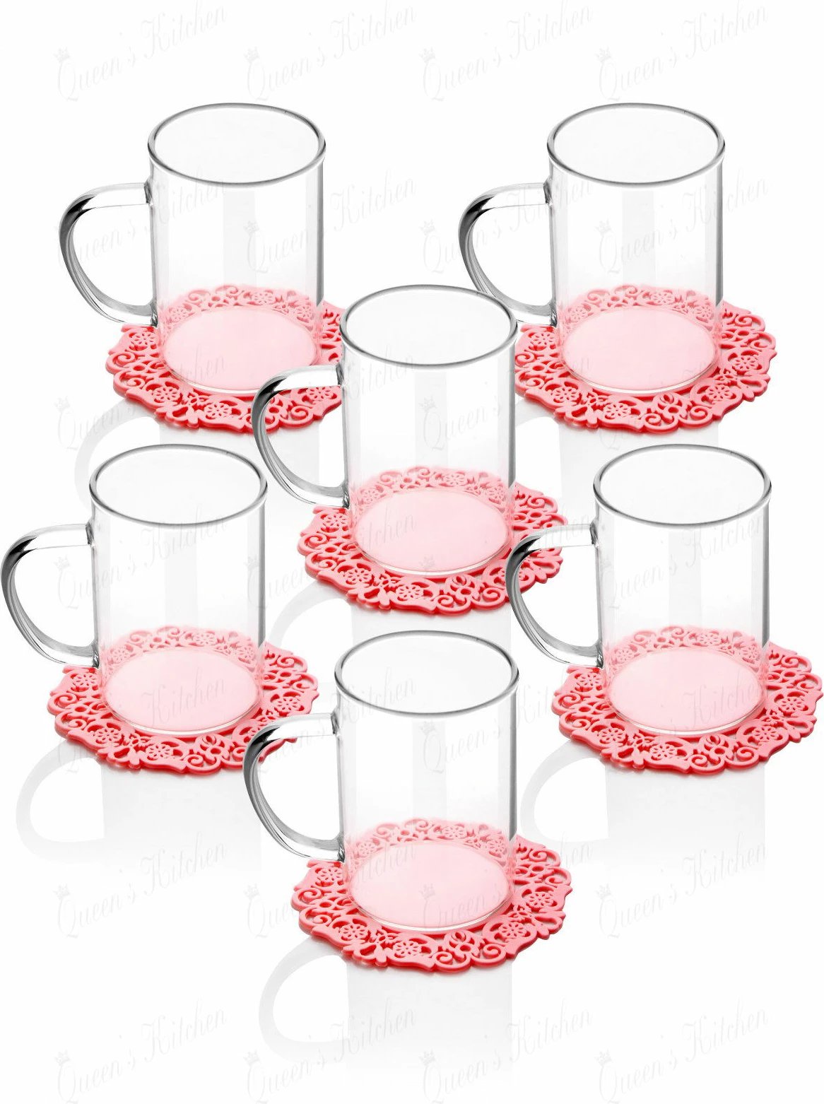 Set gotash prej qelqi (6 copë), Hermia, BLS-BRD200X6