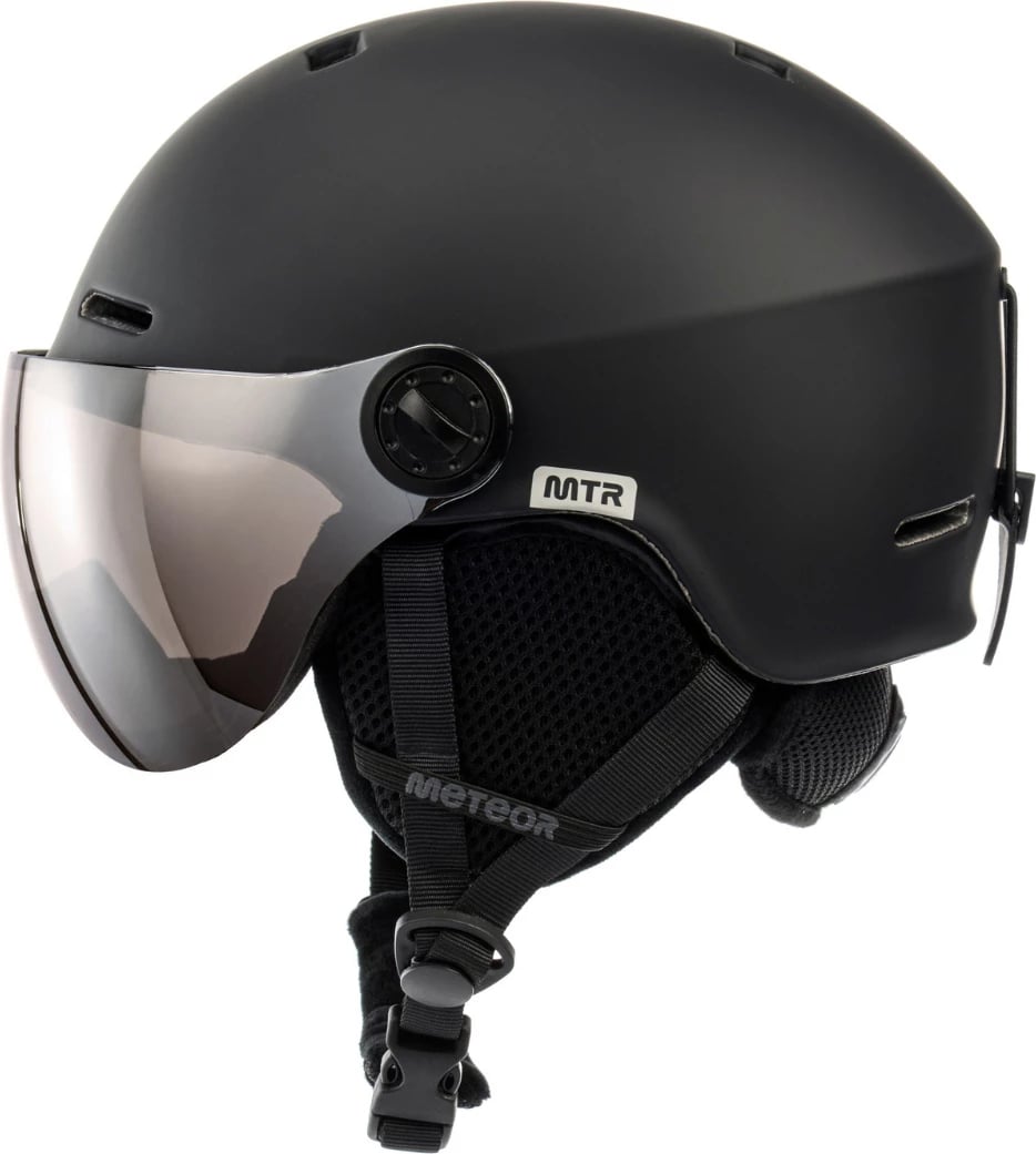Helmetë skijimi Meteor unisex, e zezë