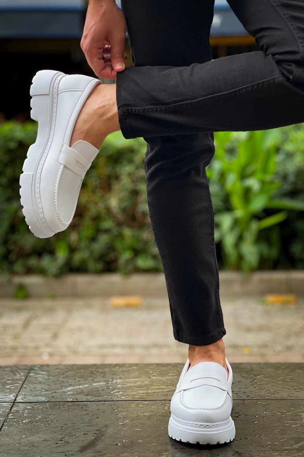 Këpucë për meshkuj, Chekich 2417 FBT White Men Loafer