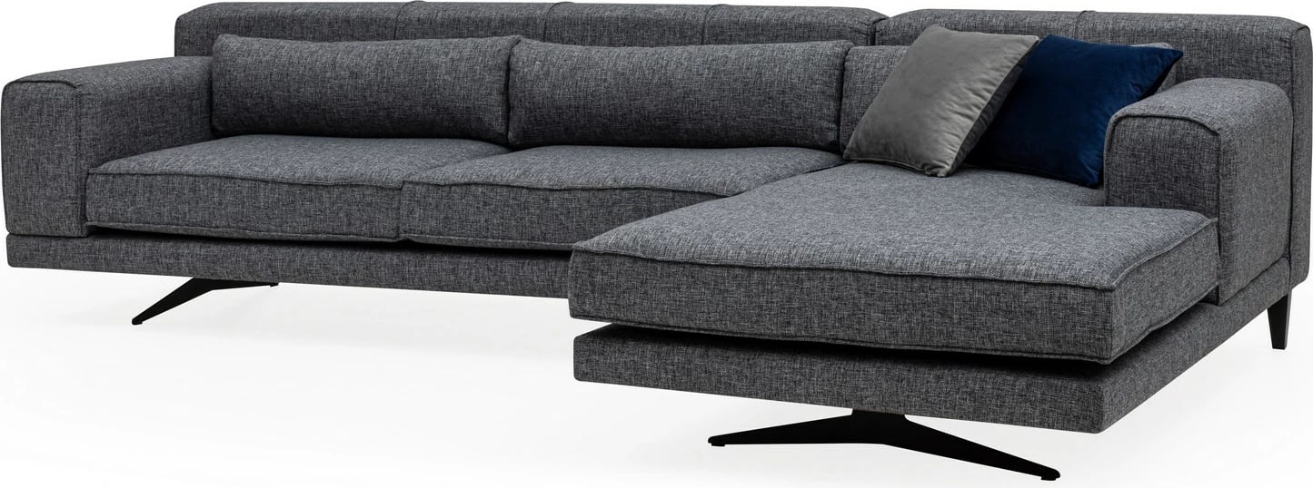 Këndollëse Jivago, kënd i djathtë, ngjyrë gri, Atelier del Sofa