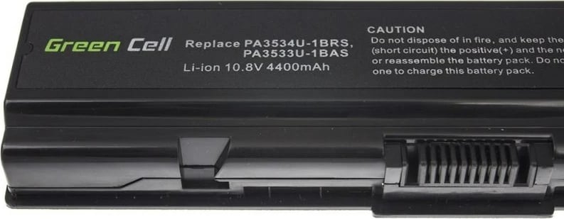 Bateri për laptop Green Cell TS01, 4400mAh, e zezë 