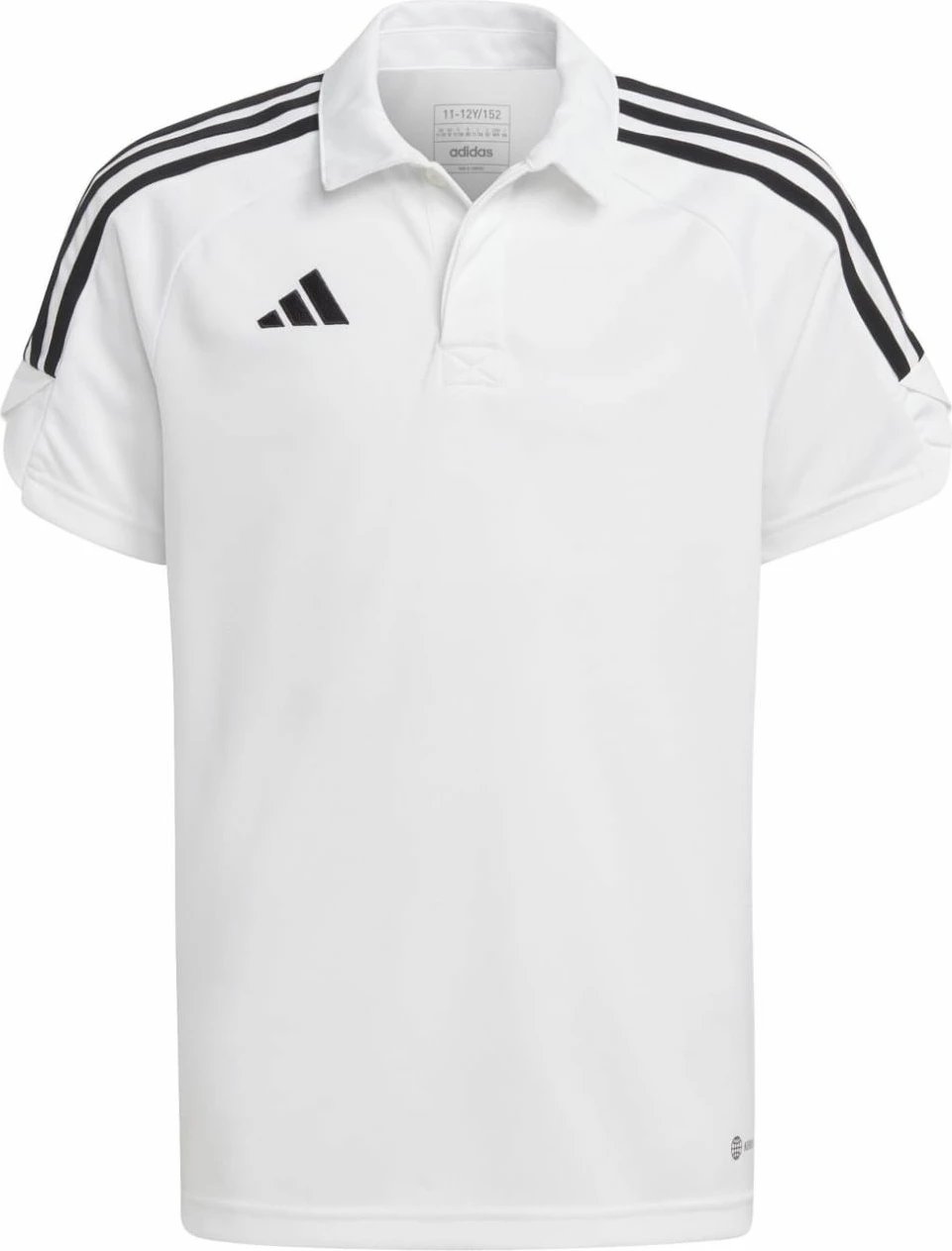 Maicë polo për fëmijë adidas, e bardhë