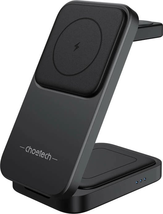 Karikues wireless magnetik 3-në-1 Choetech T611-F për iPhone 12/13/14/15, i bardhë
