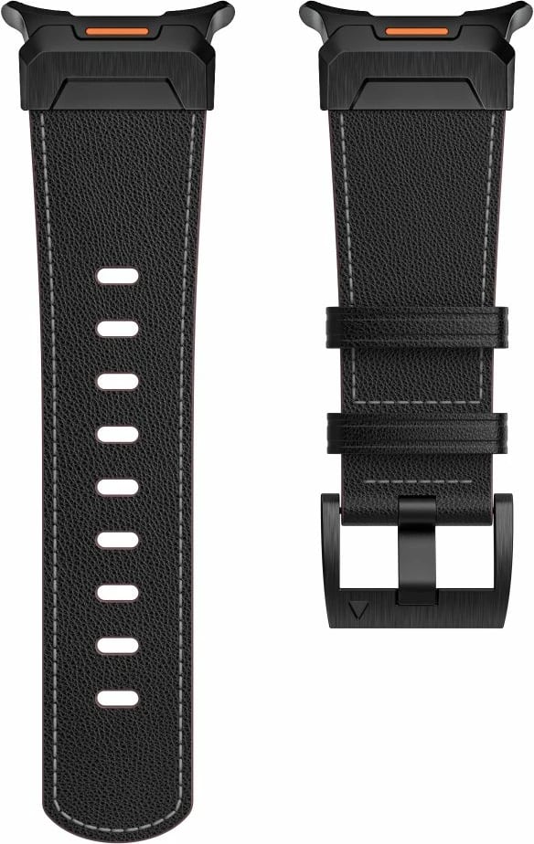 Rrip lëkure për smartwatch Tech-Protect Delta Pro, për Samsung Galaxy Watch Ultra 47mm, Zi