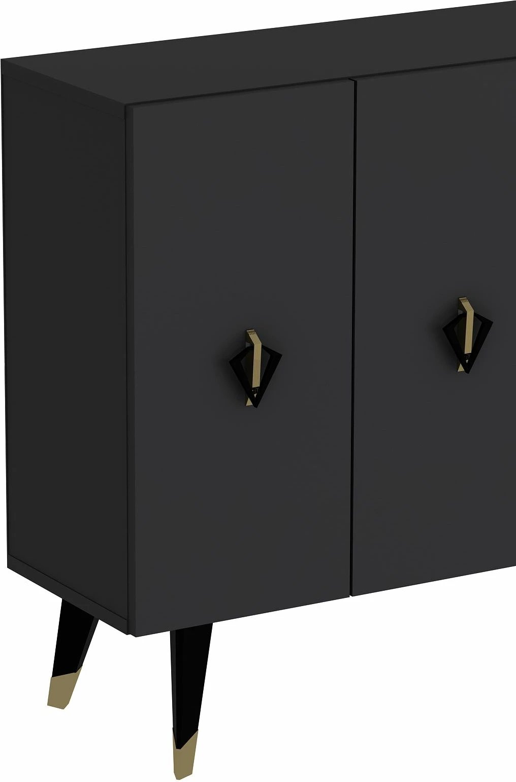 Konsol Skye Decor, anthracite, e zezë, ari, 8165KM-32