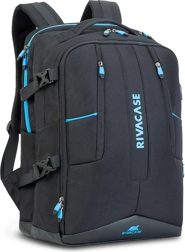 Çantë shpine RivaCase 7860 për laptop 17.3", e zezë/blu Çantë shpine RivaCase 7860 për laptop 17.3", e zezë/blu