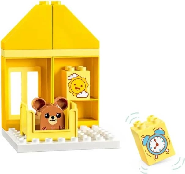 Set lodrash LEGO DUPLO 10414 Daily Activities: Eating and Sleeping, 28 pjesë, plastikë, për fëmijë të vegjël