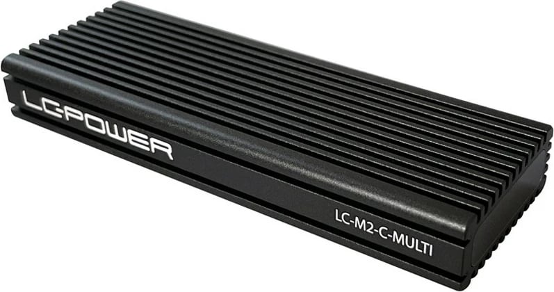 Kasë SSD LC-Power LC-M2-C-MULTI, M.2, USB 3.2, e zezë