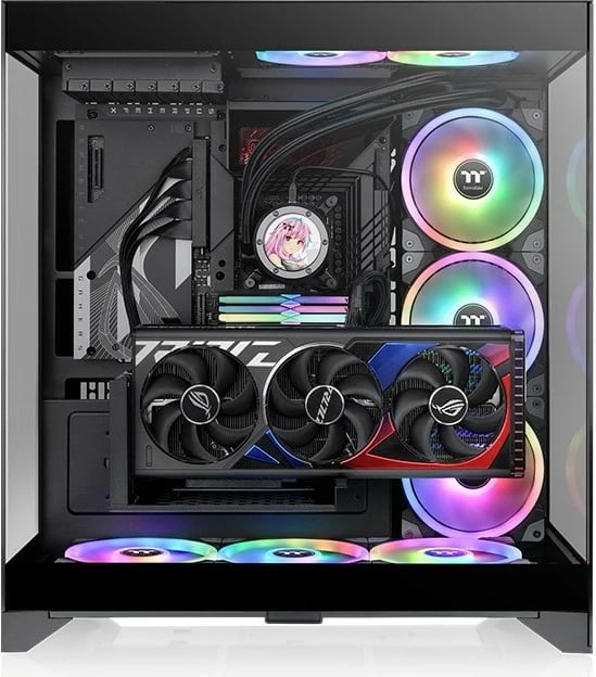 Kasë Thermaltake CTE E550 TG, Midi Tower, Gaming, EATX, e zezë