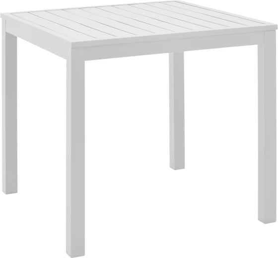 Tavolinë plazhi alumini Kliton, ngjyrë e bardhë, 45x45x41cm