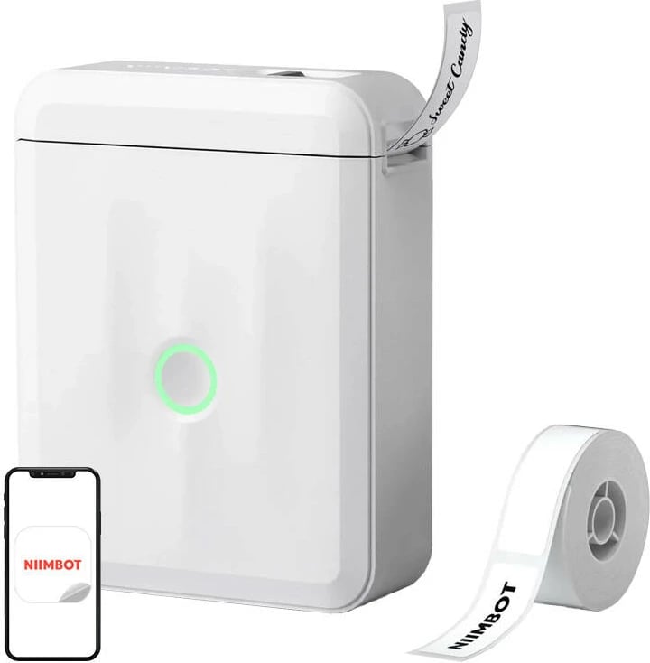 Printer etiketa portativ Niimbot D110M, termik, Bluetooth, i bardhë