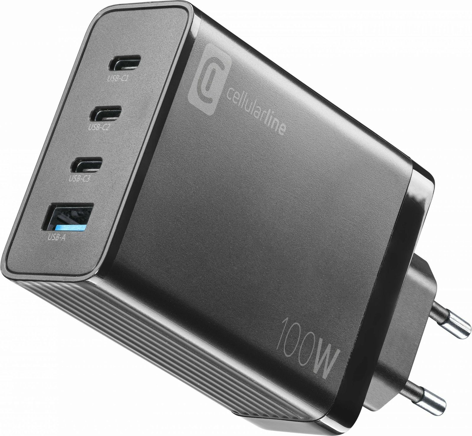 Karikues universal Cellular Line NANO GAN 100W, 4 porta, USB-C/USB-A, i zi
