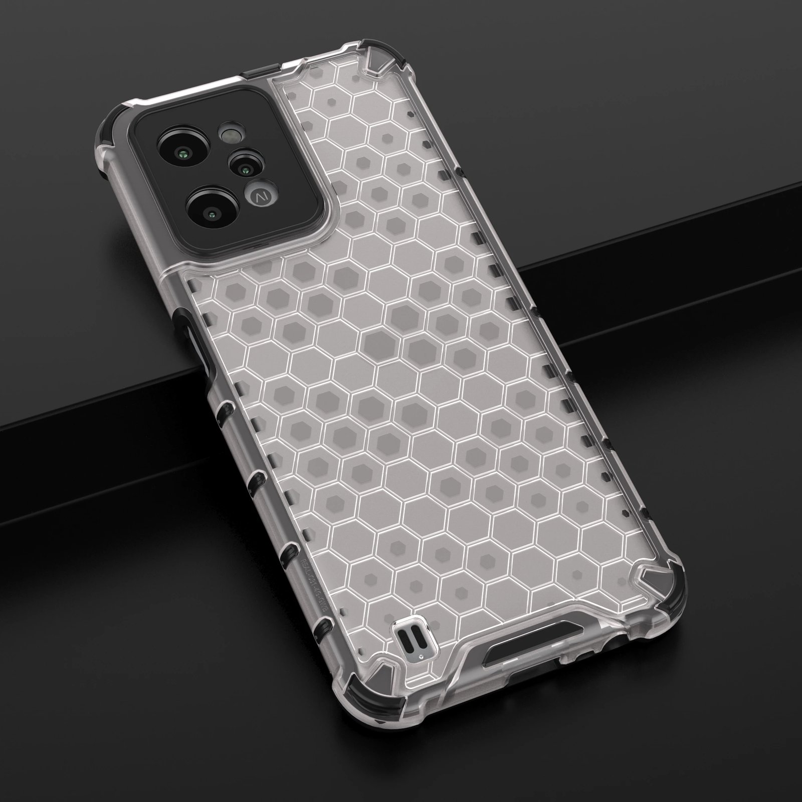 Mbështjellës Hurtel Honeycomb për Realme C31, Transparent Mbështjellës Hurtel Honeycomb për Realme C31, Transparent